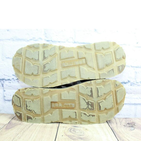 LL Bean Katahdin Brown Nylon Adjustable Hook & Loop Strappy Sandals Size 11 M